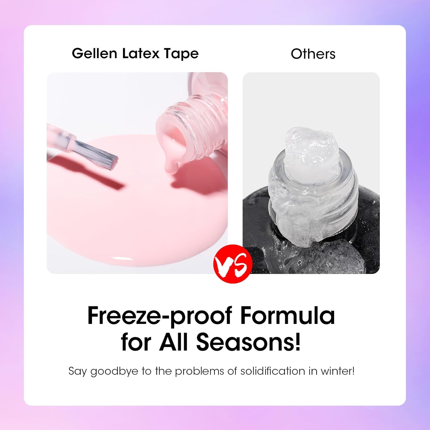 Gellen Gel Polish Remover Kit for Nails, Gel Nail Polish Remover 3-5 Minutes Removal, Pink Liquid Latex Tape Easy to Peel Off, with Manicure Tools, Fast & Easy Removedor de Esmalte Gel